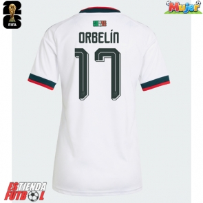 México Orbelin Pineda #17 Segunda Equipación Mujer Mundial 2026 Manga Corta
